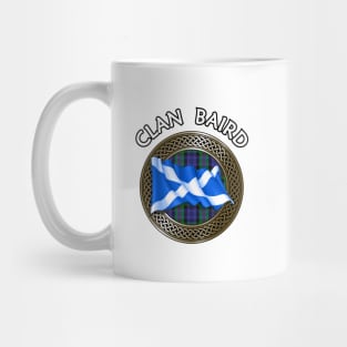 Clan Baird Crest & Tartan Knot Mug